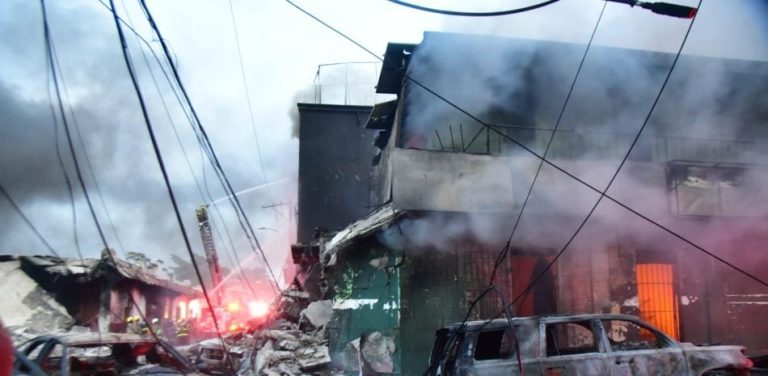 Listado de los nombres de las 37 víctimas de la explosión de San Cristóbal