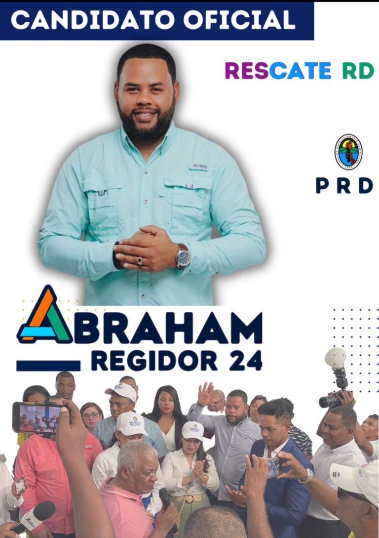 Abraham De la Rosa es proclamado como candidato a regidor o vocal por el PRD en Verón, Punta Cana