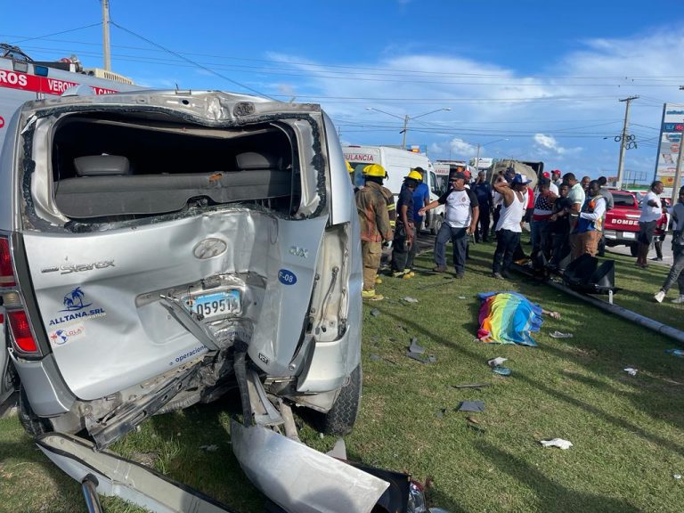 Una turista española fallecida y tres heridos en accidente de transito en Veron Punta Cana