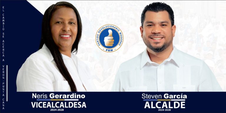La profesora Neris Geraldino será la compañera de boleta de Steven García, como la candidata a la vicealcaldia por el PRM de Verón Punta Cana