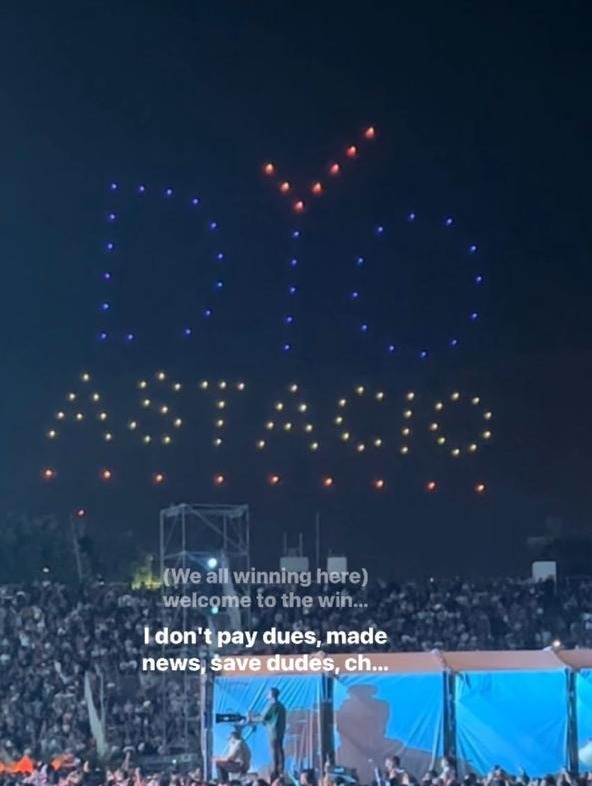 Karim Abu Naba’a se responsabiliza de la publicidad política en enjambre de drones durante el concierto de Juan Luis Guerra