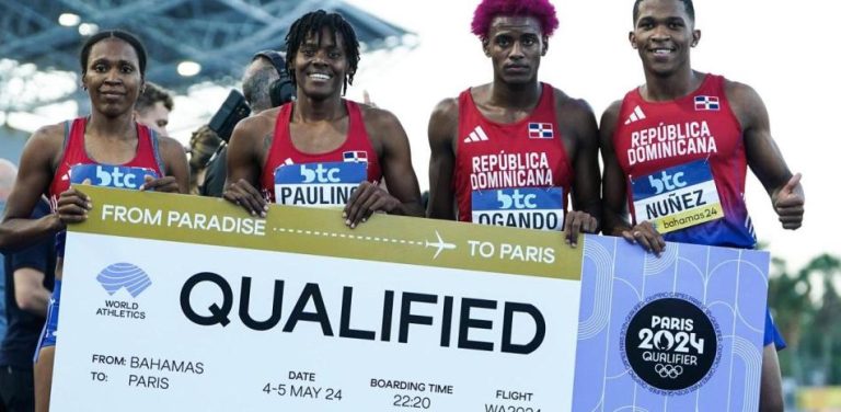 El relevo mixto 4×400 dominicano clasifica a los Juegos Olímpicos de Paris 2024