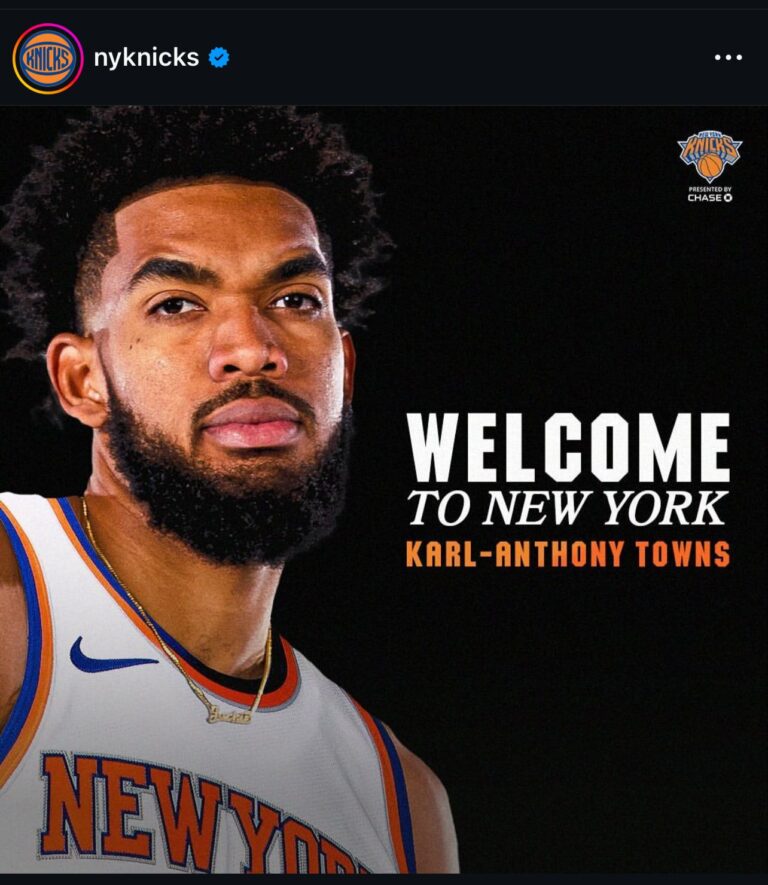 New York Knicks dan la bienvenida a Karl-Anthony Towns