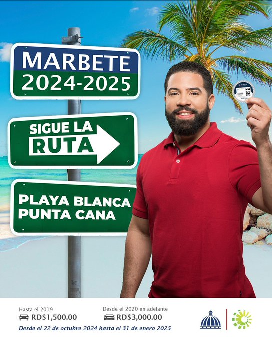 Renovación del marbete 2024-2025 ya inicia este martes 22 de octubre | Se mantienen los mismos montos | Evite sanciones renovando antes del 31 de enero».