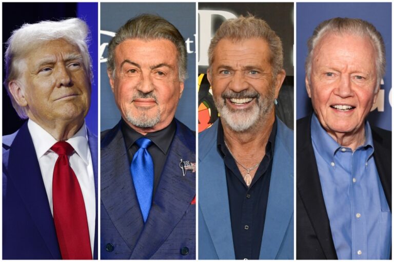 Trump designa tres estrellas de cine: Stallone, Voight y Gibson quienes tendrán la misión para revivir el brillo de Hollywood