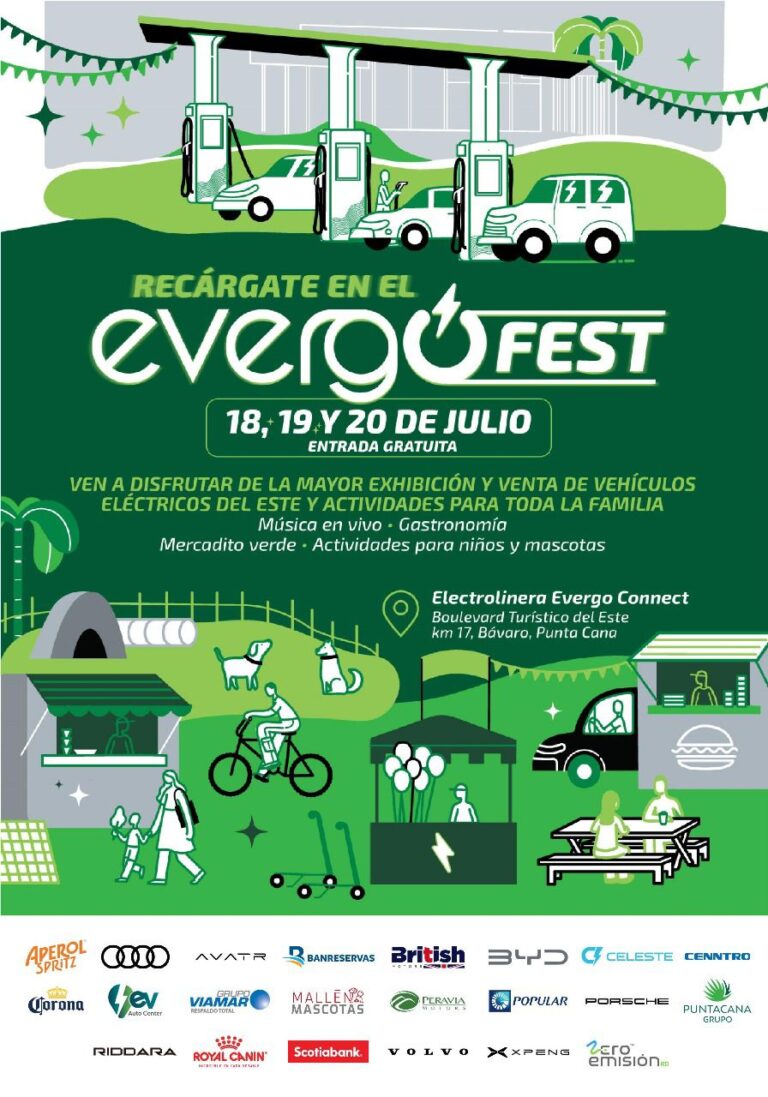 Evergo Fest llega a Punta Cana con la mayor exhibición de vehículos eléctricos del este y una agenda para toda la familia