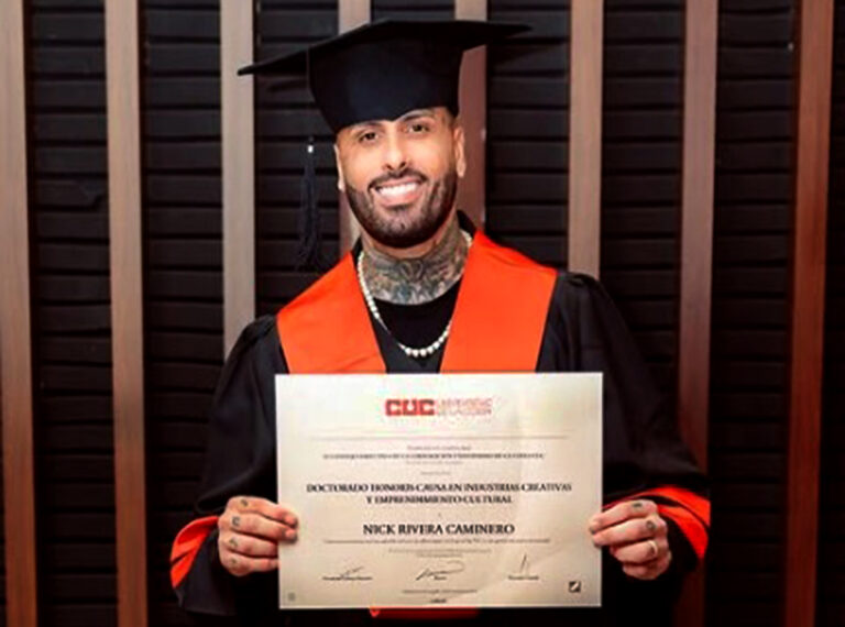 Nicky Jam recibe Doctor Honoris Causa por su impacto en las industrias creativas