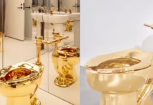 ¡El inodoro de oro de Maurizio Cattelan se vende por US$12.1 millones y sacude el mundo del arte!
