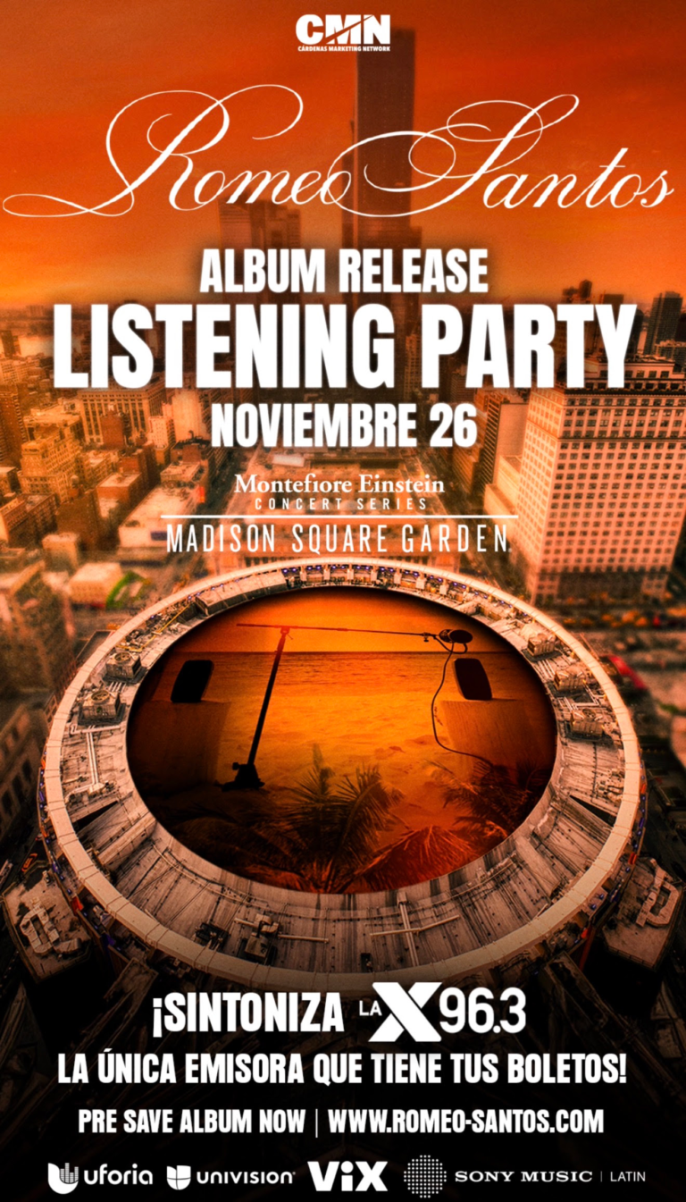Romeo Santos anuncia fiesta en el Madison Square Garden el 26 de noviembre