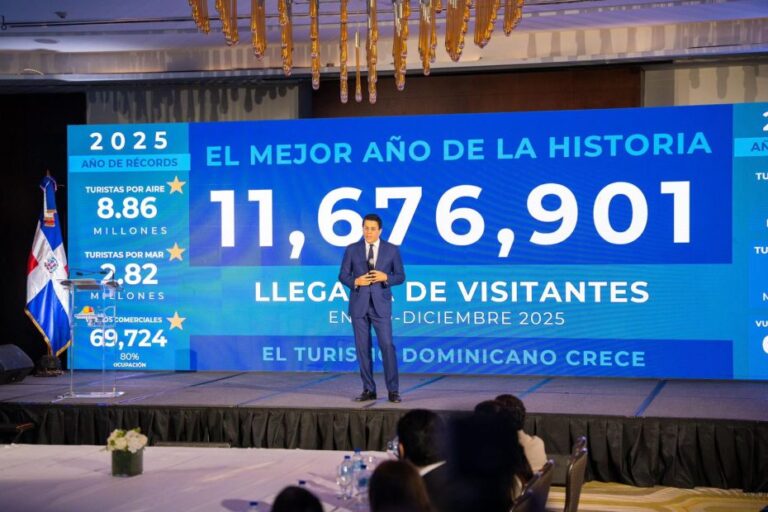 República Dominicana rompe récord histórico con más de 11.6 millones de visitantes en un año