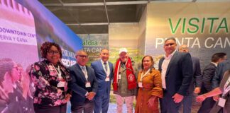 Alcalde Manolito Ramírez hace historia al inaugurar el primer stand municipal de Verón Punta Cana en FITUR 2026