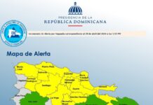 COE eleva alertas: 16 provincias en amarilla y 9 en verde por vaguada en RD