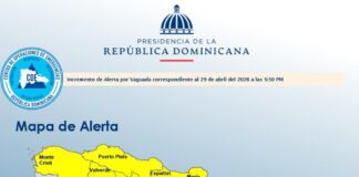 COE eleva alertas: 16 provincias en amarilla y 9 en verde por vaguada en RD