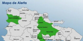 Seis provincias en alerta verde por vaguada; COE advierte sobre aguaceros, tronadas y ráfagas de viento