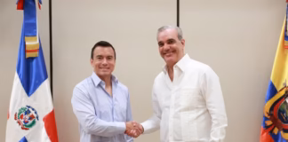 Daniel Noboa llega a RD para reunión con el presidente Abinader centrada en acuerdo comercial