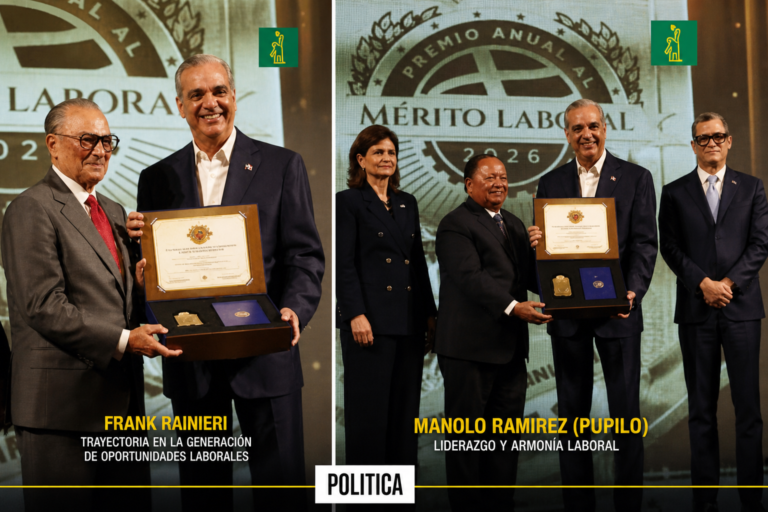Gobierno reconoce a Frank Rainieri y a Manolo Ramírez «Pupilo» en premio al Mérito Laboral 2026