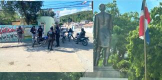 Policía activa operativo tras robo de tarja en busto de Juan Pablo Duarte en Barahona