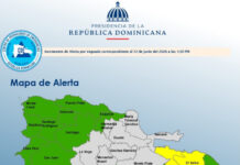 COE coloca a El Seibo y Hato Mayor en alerta amarilla; mantiene 14 provincias en verde por vaguada