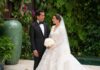 Omar Fernández y Alexia Rubio formalizan su matrimonio religioso en la Ciudad Colonial