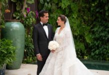 Omar Fernández y Alexia Rubio se casaron anoche en la Ciudad Colonial