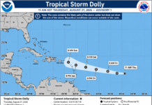 Se forma la tormenta tropical Dolly y podría traer lluvias a RD entre domingo y lunes