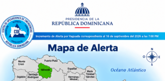 COE eleva a alerta amarilla al Gran Santo Domingo y San Juan; otras seis provincias permanecen en verde
