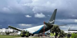 Avión de carga de Amazon se accidenta en Miami y deja al menos cinco muertos