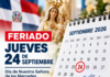 Feriado por el Día de Nuestra Señora de las Mercedes no se cambia; será este jueves 24 de septiembre