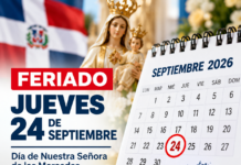 Feriado por el Día de Nuestra Señora de las Mercedes no se cambia; será este jueves 24 de septiembre