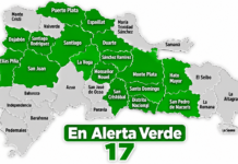 COE coloca en alerta verde a 16 provincias y el Distrito Nacional por efectos de una vaguada
