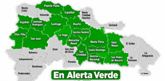 COE coloca en alerta verde a 16 provincias y el Distrito Nacional por efectos de una vaguada