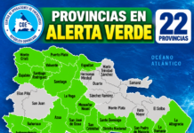 COE coloca 22 provincias en alerta verde ante pronóstico de hasta 200 milímetros de lluvia