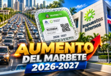 Marbete aumenta hasta RD$4,000 y la DGII proyecta recaudar por ese concepto RD$4,700 millones en 2026-2027