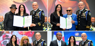 Policía Nacional reconoce a Fefita la Grande, Teodoro Reyes, Ramón Orlando y destacadas personalidades